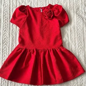 Janie and Jack Girls' Red Dress, size 12